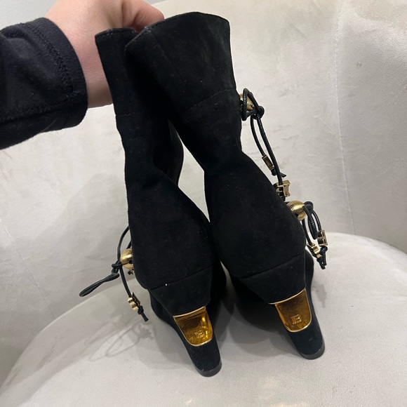 Balmain Suede Boots - Picture 2 of 10